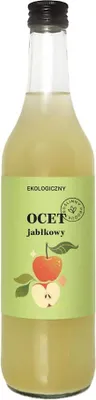 OCET JABŁKOWY 4 % NIEFILTROWANY BIO 500 ml - DELIKATNA