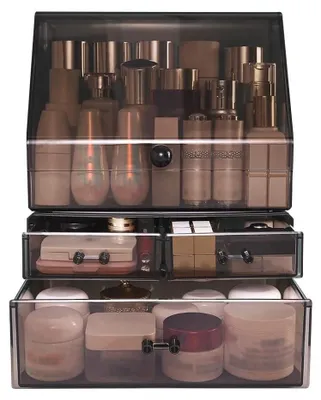 Produktbild von Transparenter Acryl-Kosmetikorganizer für Badezimmer und Schminktisch