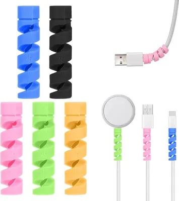 Produktbild von Kabelschutz-Set - Universal Knickbeschutzung für Ladekabels und Maus