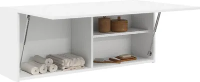 Zdjęcie produktu dla Szafka łazienkowa biała 100x25x40 cm materiał drewnopochodny
