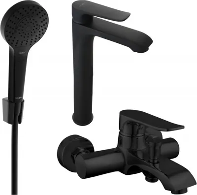Produktbild von Mexen Pecos R40 Badewannenset, Schwarz - 72713R40-70