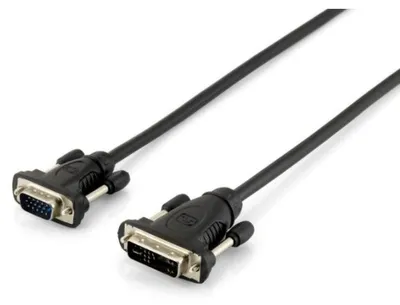 Produktbild von Equip DVI-A auf HD15 VGA Kabel, 1.8m, 1,8 m, DVI-A, VGA (D-Sub), Männlich, Männlich, Gold