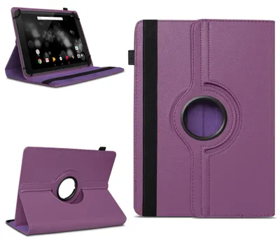 Produktbild von Tablet Tasche für Doogee T20 T20S T20E Hülle Schutzhülle 360 Grad Drehbar CaseFarben:Lila