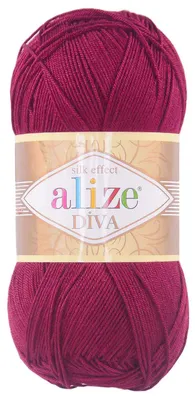 Strickgarn ALIZE DIVA Sommerwolle Häkelgarn Wolle Sommer Stricken Häkeln himbeerrot 326