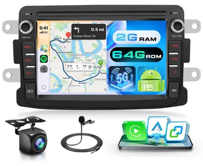 Obrázok produktu pre Autorádio pre vozidlá Renault a Dacia s bezdrôtovým systémom CarPlay a Android Auto
