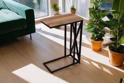Produktbild von Laptoptisch Beistelltisch 47,5x27x67,5 cm Mango Ablage Granada