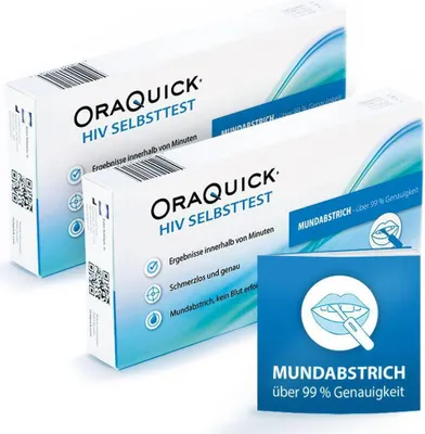 Produktbild von Oraquick HIV Selbsttest durch Mundabstrich - 2 Tests