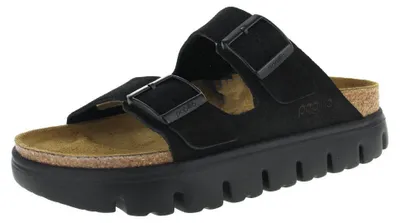 Produktbild von Birkenstock Arizona Chunky Sandalen schwarz mit Plateausohle, schmale Form, Gr. 38