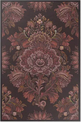 Produktbild von Florale Vintage-Ornament-Komposition – Vinylteppich – 100x150 cm – Indoor Teppich – Flur – Pflegeleicht – Modern
