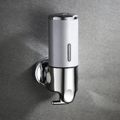 Immagine prodotto di Distributore di sapone in acciaio inossidabile - Per il bagno - 1 pezzo - 500 ml - Argento