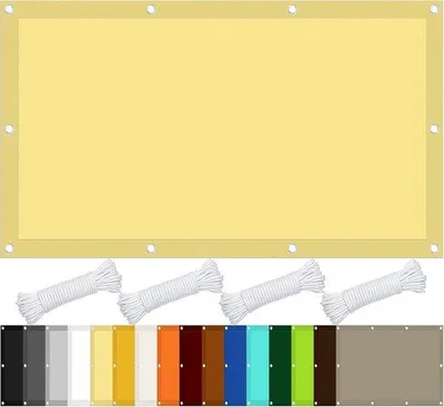 Produktbild von Sonnensegel - UV-Schutz und wasserabweisend - 100 x 210 cm - Sandgelb