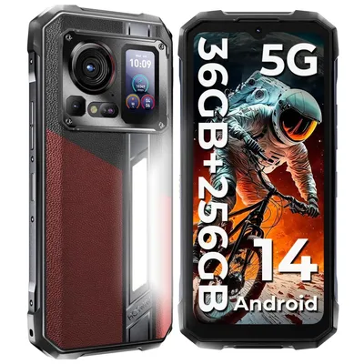 Produktbild von HOTWAV Hyper 7 PRO 5G Outdoor Smartphone,Dimensity 7050 Chip，36GB RAM+256GB ROM, 10800mAh/33W,  Android 14 Dual SIM 5G Handy Ohne Vertrag - Rot