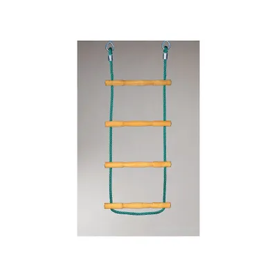 Produktbild von Huck Seilspielgeräte Strickleiter "Herkules-Tau mit Holzsprossen", Grün
