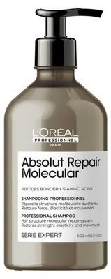 Produktbild von L'Oréal Professionnel - Absolut Repair Molecular - Reparierendes Shampoo - Für strapaziertes Haar - 500 ml