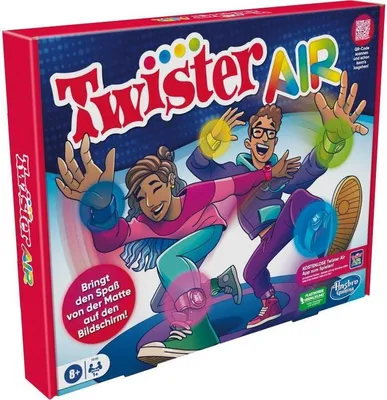 Produktbild von Hasbro Twister Air Spiel, AR Twister App Spiel, Bewegungsspiel, ab 8 Jahren