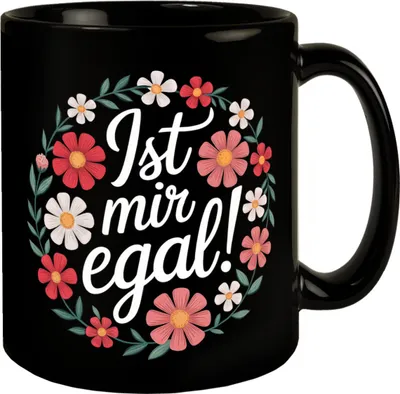 Produktbild von Ist mir egal Blumensprache Tasse