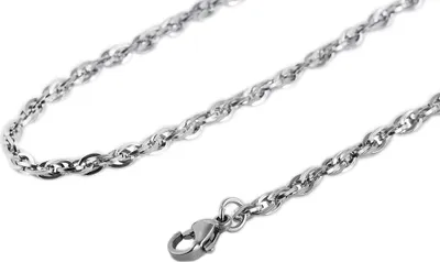 Produktbild von Akzent Edelstahl Damen Kordelkette, Länge: 45 cm / Stärke: 2 mm