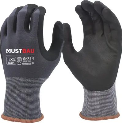 Image de Mustbau Gants de travail 12 Pack,Gants de jardinage antidérapants,EN388 SIZE:M