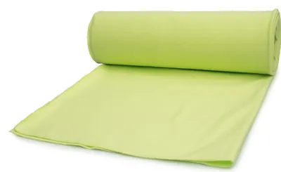 Produktbild von French Terry, Baumwolle Sweatshirtstoff, Limette 50 x 185 cm