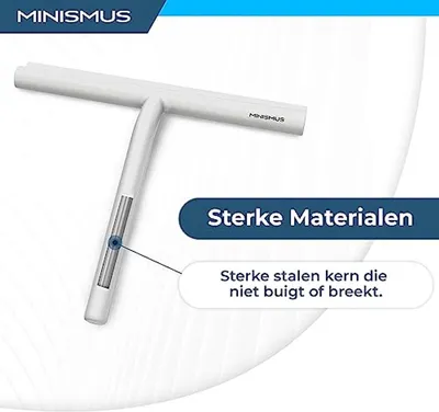 Stylischer Duschabzieher mit Haken - Rutschfest und streifenfrei
