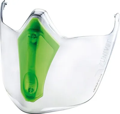 Immagine prodotto di Visiera Univet 6x3 in policarbonato colorato sistema di ventilazione regolabile EN 166b - 6X3F.01.00