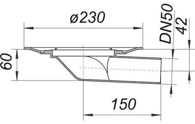 Produktbild von DALLMER Balkonablaufgehäuse 83 DN50