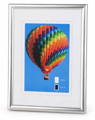 Produktbild von Ideal Life Kunststoff Bilderrahmen Wanddeko Collage Poster Bilder Foto Rahmen - Farbe: Silber | Format: 13x18