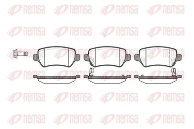 Produktbild von REMSA Bremsbeläge Satz Hinten Bremsklötze für OPEL ZAFIRA B (A05) 0957.02