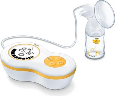 Obrázok produktu pre BEURER Elektrická odsávačka mlieka, batéria/sieť 10 ks, LCD, 1 fľaša + uzáver BY 40
