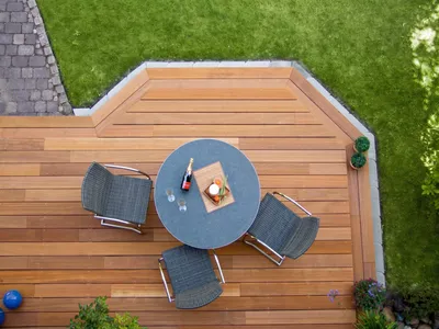 Produktbild von Belladoor | 3,66 m | Braun 27x145x2000 mm Terrassendielen Bangkirai, Hartholz, Witterungsbeständig, Dauerhaftigkeitsklasse 2, Glatte Oberfläche, Astfrei, Tropenholz