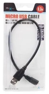 Zdjęcie produktu dla NATEC NKA-0426, 1,8 m, USB A, Micro-USB B, USB 2.0, Męska/Męska, Czarny