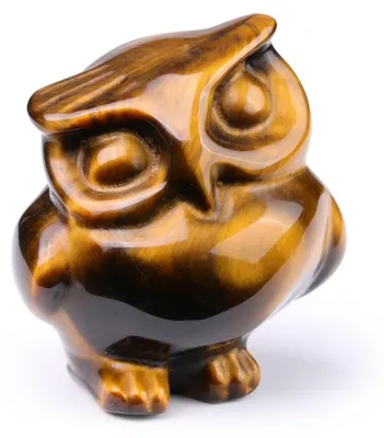 Produktbild von Tigerauge Kristall Eule Figur für Wohnkultur