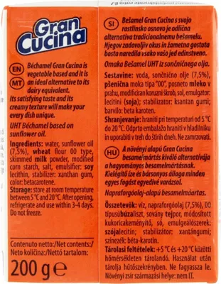 Produktbild von Gran Cucina Italian Gourmet Besciamella crema vegetale Kochcreme 1 x 200g