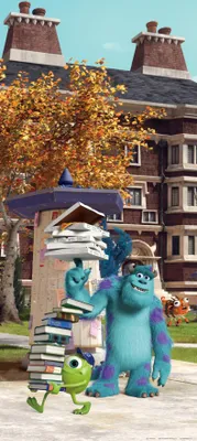 Obrázok produktu pre Sanders & Sanders Plagát Monsters, Inc. Modrá, fialová a zelená – 600755 – 90 x 202 cm