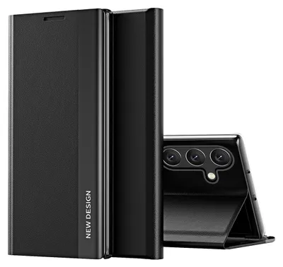 Immagine prodotto di Custodia per Samsung Galaxy A56, Custodia magnetica in Finto cuoio con funzione di supporto Nero