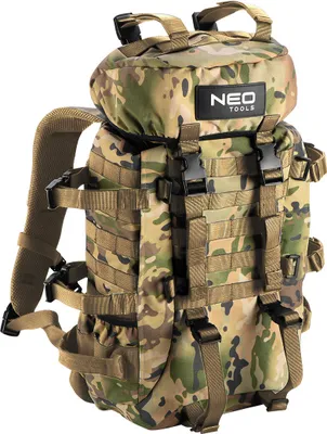 Produktbild von NEO TOOLS Trekkingrucksäcke Wanderrucksack 30 Liter | Reiserucksack camouflage Armee Rucksäcke