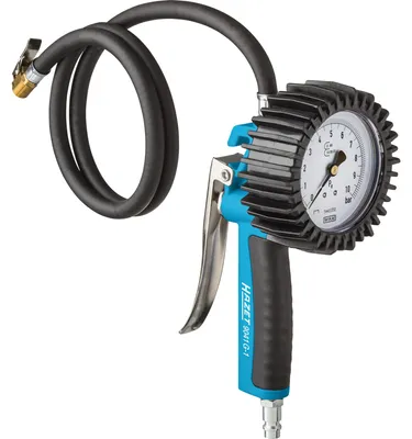 Produktbild von HAZET 9041G-1, Analog-Manometer, 0 - 10 bar, Balken, Schwarz, Blau, 0,1 bar, 1 Stück(e)