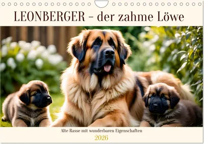 Produktbild von Leonberger - der zahme Löwe (Wandkalender 2026 DIN A4 quer), CALVENDO Monatskalender