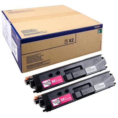 Zdjęcie produktu dla Brother TN-329MTWIN, 12000 stron(y), Purpurowy, 2 szt.