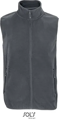 Produktbild von SOLs 03822 | Uni Factor Zipped Fleece Bodywarmer - Farbe: Charcoal Grey (Solid) - Größe: 4XL