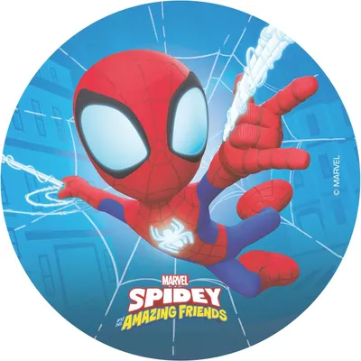 Produktbild von dekora - Spidey Essbare Oblate - Marvel Kuchendekoration - Rund 20 cm