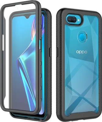 Image de OPPO A12 / A12s Case, Hybrid Transparent Back Cover, Rugged TPU Bumper, Shockproof Case for OPPO A12 / A12s Black