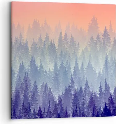 Produktbild von Bild auf Leinwand - Leinwandbild - Wald Baum Natur - 70x70cm - Wand Bild - Wanddeko - Wandbilder - Leinwanddruck - Bilder - Kunstdruck - Wanddekoration - Leinwand bilder - Wandkunst - AC70x70-3929