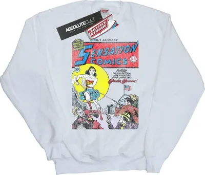 Produktbild von DC Comics - "Sensation Issue 1" Sweatshirt für Damen BI48347 (XL) (Weiß)