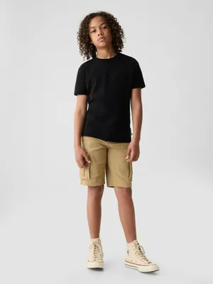 Produktbild von GAP Kinder Cargoshorts aus Baumwolle mit Pattentaschen, locker geschnitten, Größe 5