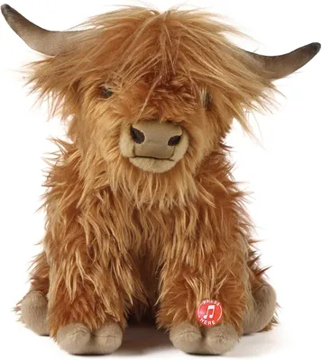 Image de Living Nature Vache Highland brune 20cm - sans son