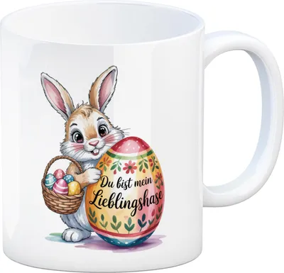 Produktbild von Osterhase Du bist mein Lieblingshase Kaffeebecher