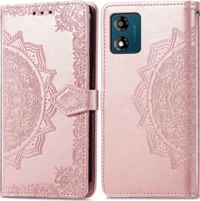 Immagine prodotto di Custodia a libro imoshion Mandala Motorola Moto E13 - Oro rosa