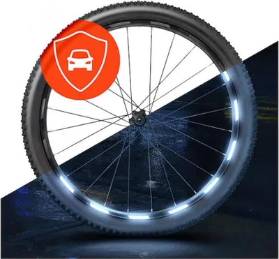Image de Luxshield Réflecteur 60 pièces Autocollants de jantes Réflecteurs de jantes Sticker