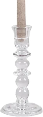 Produktbild von Rasteli Kerzenständer-Kerzenleuchter für Tischkerze Glas D 10,8 cm H 23,2 cm